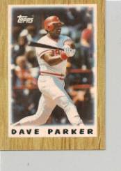1987 Topps Mini Leaders Baseball Cards 006      Dave Parker